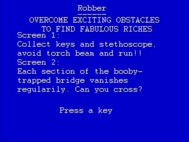 robber title screen 5