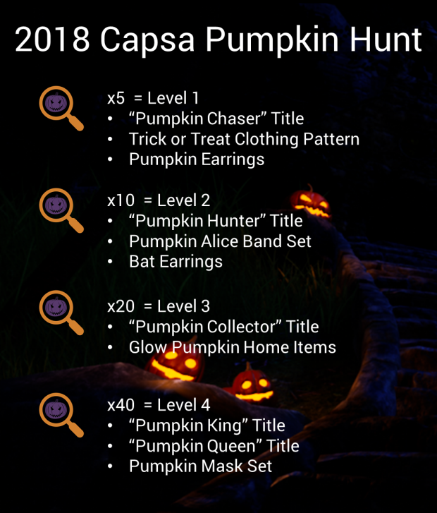 Capsa Halloween Pumpkin Hunt