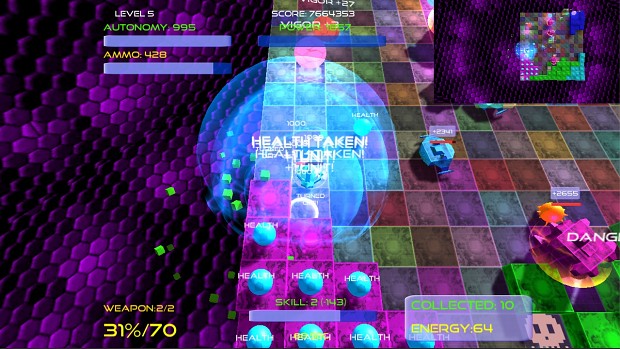 BallystiX health system gameplay