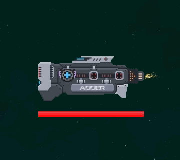 Enemy flagship "ADDER"
