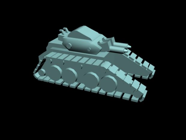 Combat Tank Modelled