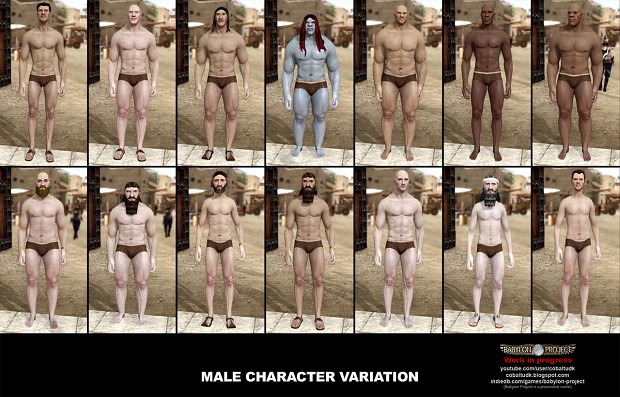 Male character variation