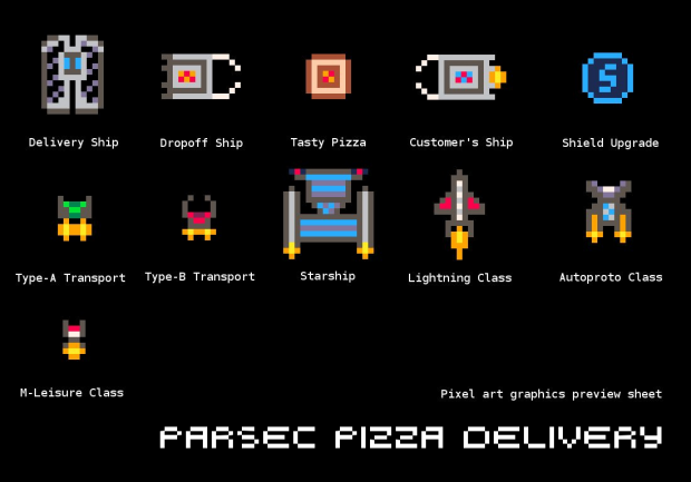 Parsec Pizza Delivery Graphics