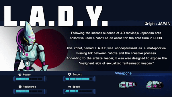 New character: L.A.D.Y