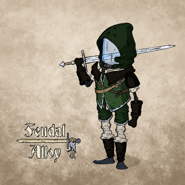 Another main chatacter's look in Feudal Alloy