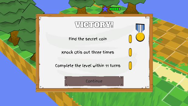 Coins are earned by completing bonus objectives, medals are earned by getting all 3 coins in a single round.