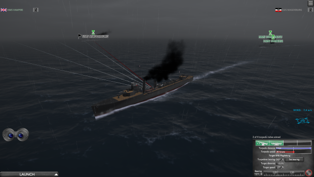 Preparing torpedo salvo