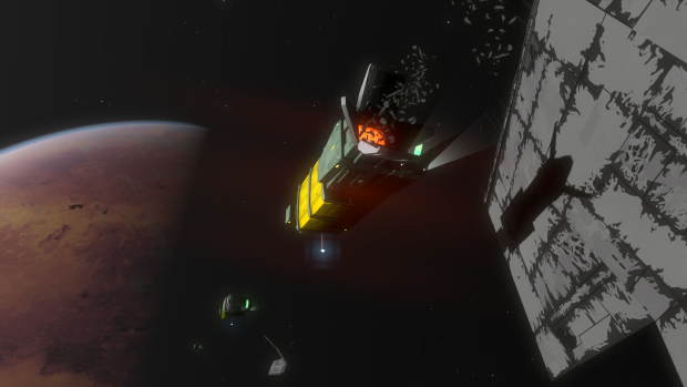 First 2023 screenshot. Salvage ships salvaging in orbit.