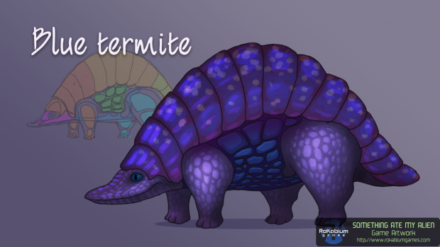 Blue termite design