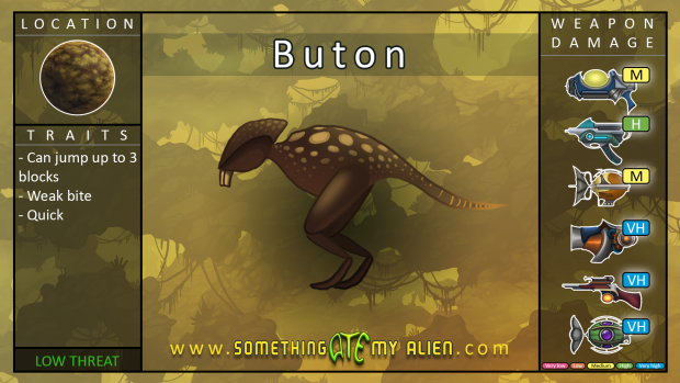 Lelantos enemies - Buton