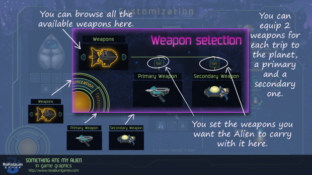 Gun selection customization