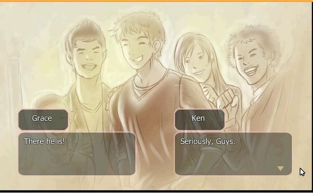 Grace's Diary - Ken with his friends
