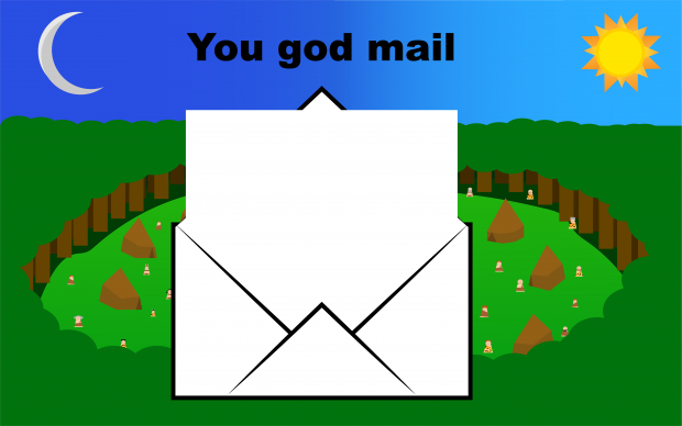 God game background with mail 5