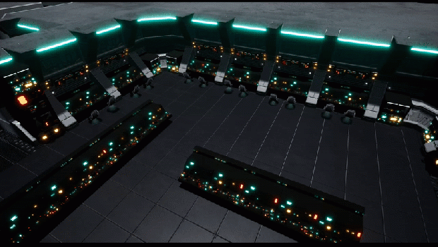 Control room, blinking lights galore WIP