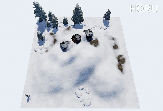 Snowy Hills - Battle Tile