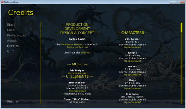 Full Game Credits