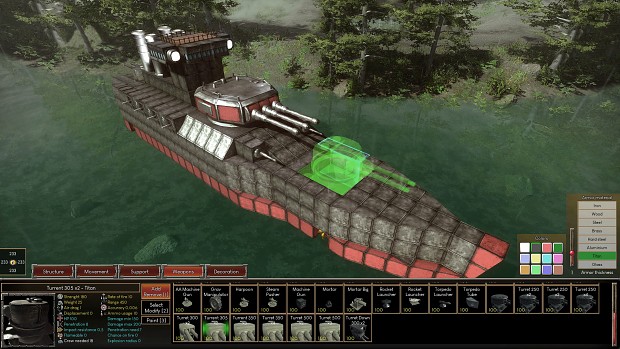 Building warship