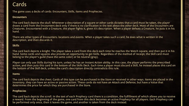 Update #20 - Improved Encounters Rulebook Subsection