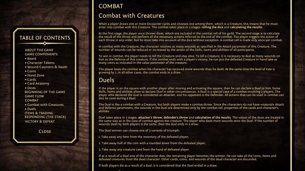 Update #25 - New Card Types Rulebook Subsection