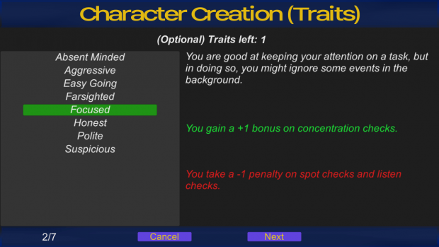 Character Creation