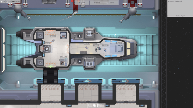 Spaceship on station