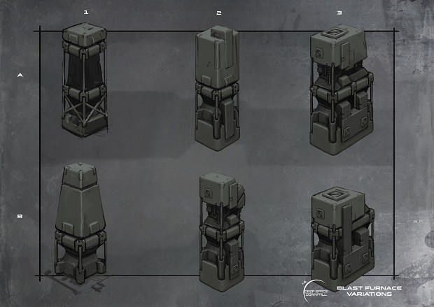 Blast furnace concepts image - Deep Space Downfall - Indie DB