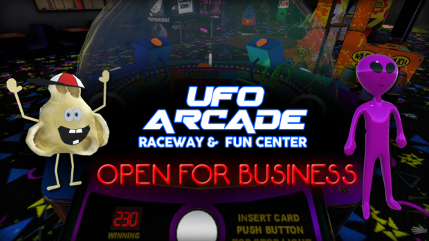UFO Arcade is OPEN FOR BUSINESS!