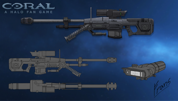Weapon: SRS-99AM Sniper Rifle Final Concept - by Frans Flygare