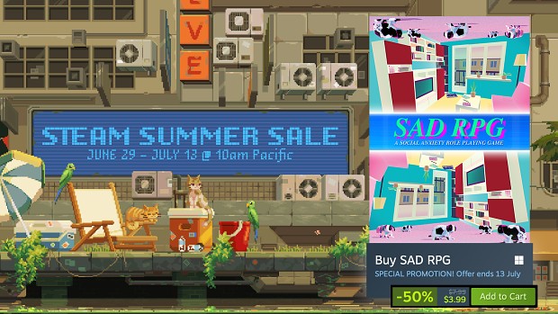 SAD RPG summer sale 23 partner share