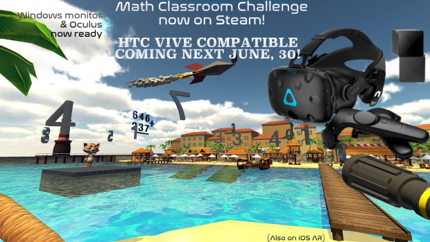 HTC Vive coming to Math Classroom Challenge