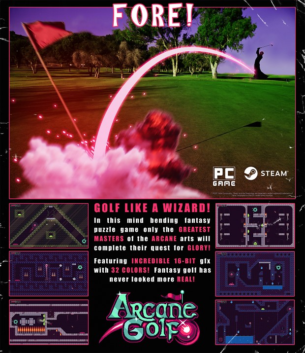 Retro Ad - Arcane Golf