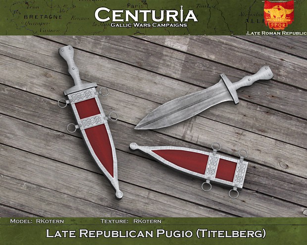 Late Republican pugio (Titelberg) - Roman dagger