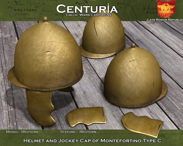 Helmet and Jockey Cap of Montefortino Type C