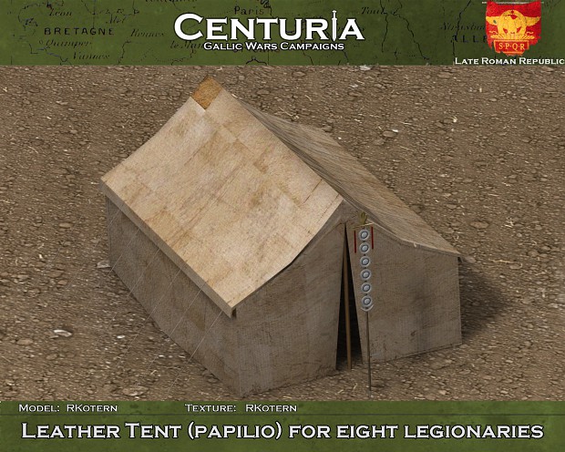 The eight-man legionary tent