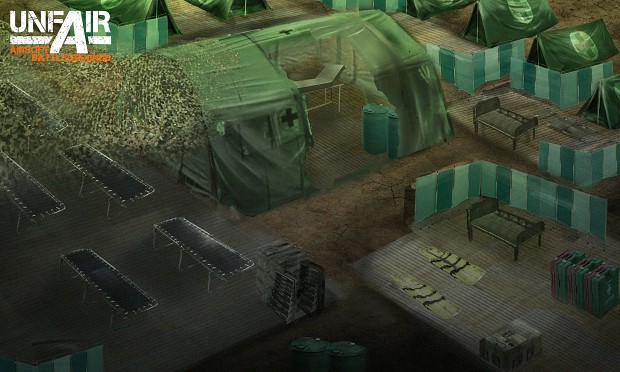 Field Hospital Map Concept