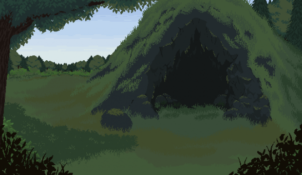 AAN background - meadow cave - spring