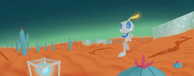 Alien in Desert