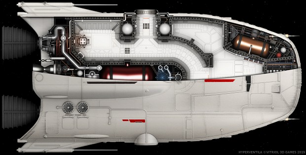 Hyperventila: Manta Shuttle - Interior/Exterior Render