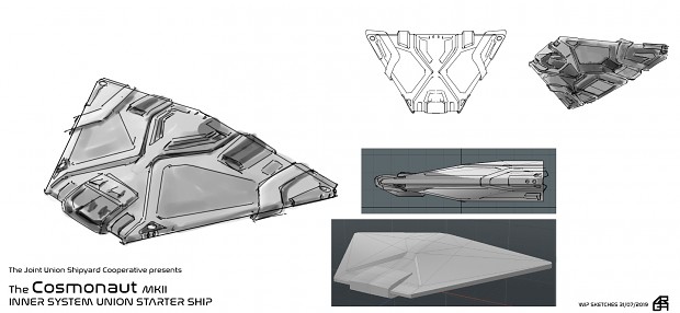 Cosmonaut MkII Sketches