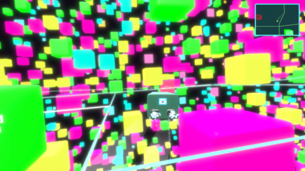 Net-Cubes Overworld screenshot with minimap (Randy & Manilla)