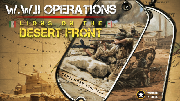 Official Cover Art of WW2 Operations: Lions on The Desert Front 16:9