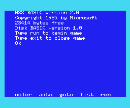 MSX Menu 8