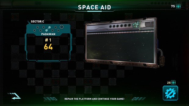 Space Aid screen