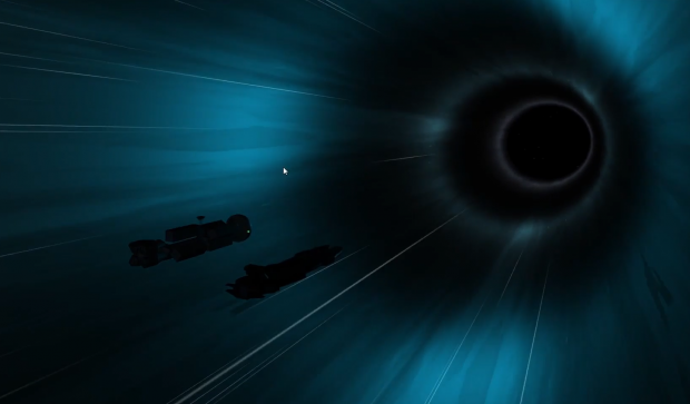 Hyperspace interactive loading screen