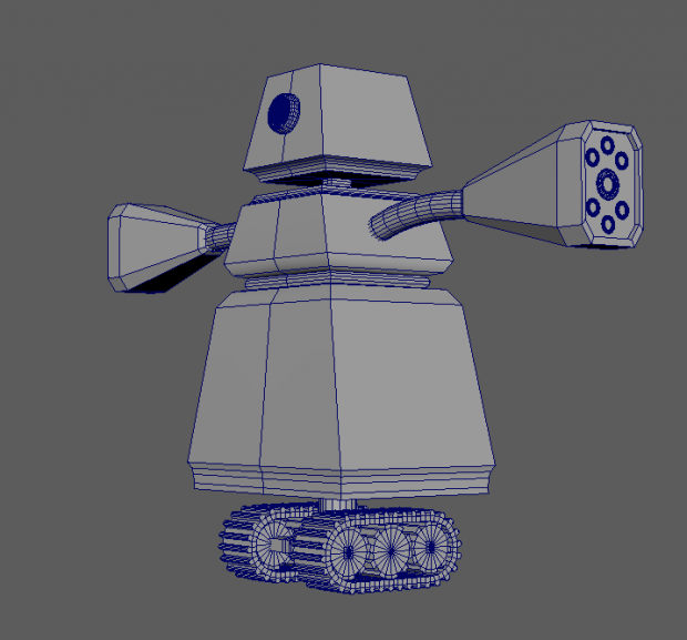 Ranged Enemy 3D Model Perspective
