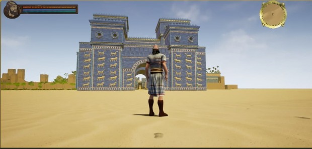 Isthar Gate in Babylon , Puerta de Isthar en Babilonia