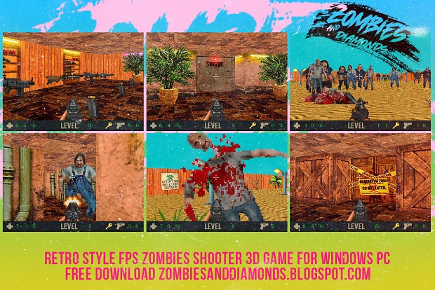 RETRO STYLE FPS ZOMBIES SHOOTER 2