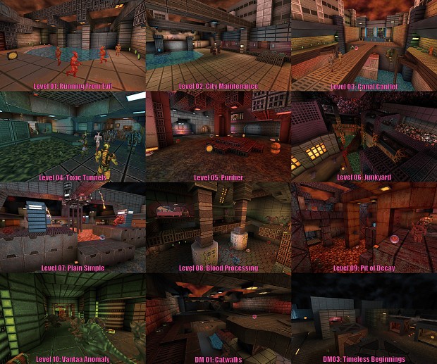 Episode 1 Levels Collage