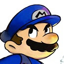 Blue Super Mario Bros Icon