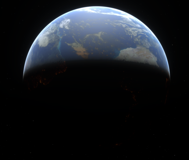 New Earth planetary rendering